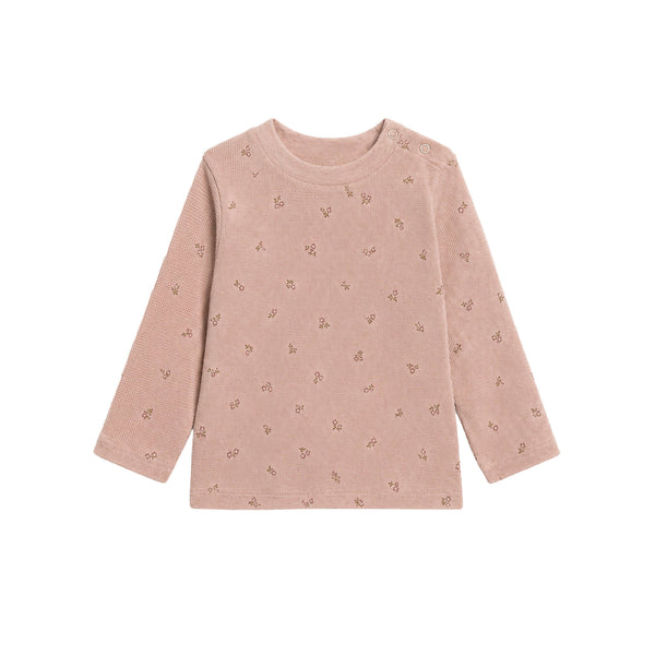 Colored Organics - Mesa Waffle Knit Long Sleeve Top - Tilda Floral