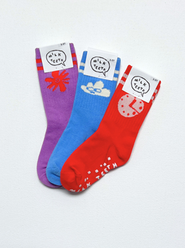 Milk Teeth - RIBBED GRIP SOCK