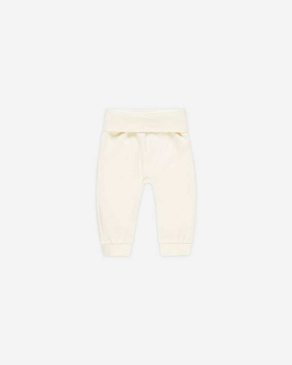 Quincy Mae - Cotton Baby Pant Ivory