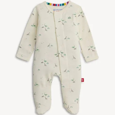 Magnetic Me - Organic Cotton Magnetic Footie - Tiny Diny