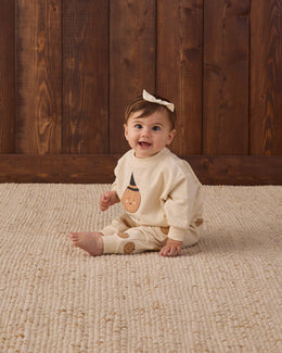 Quincy Mae - Relaxed Fleece Sweatpant Pumpkins