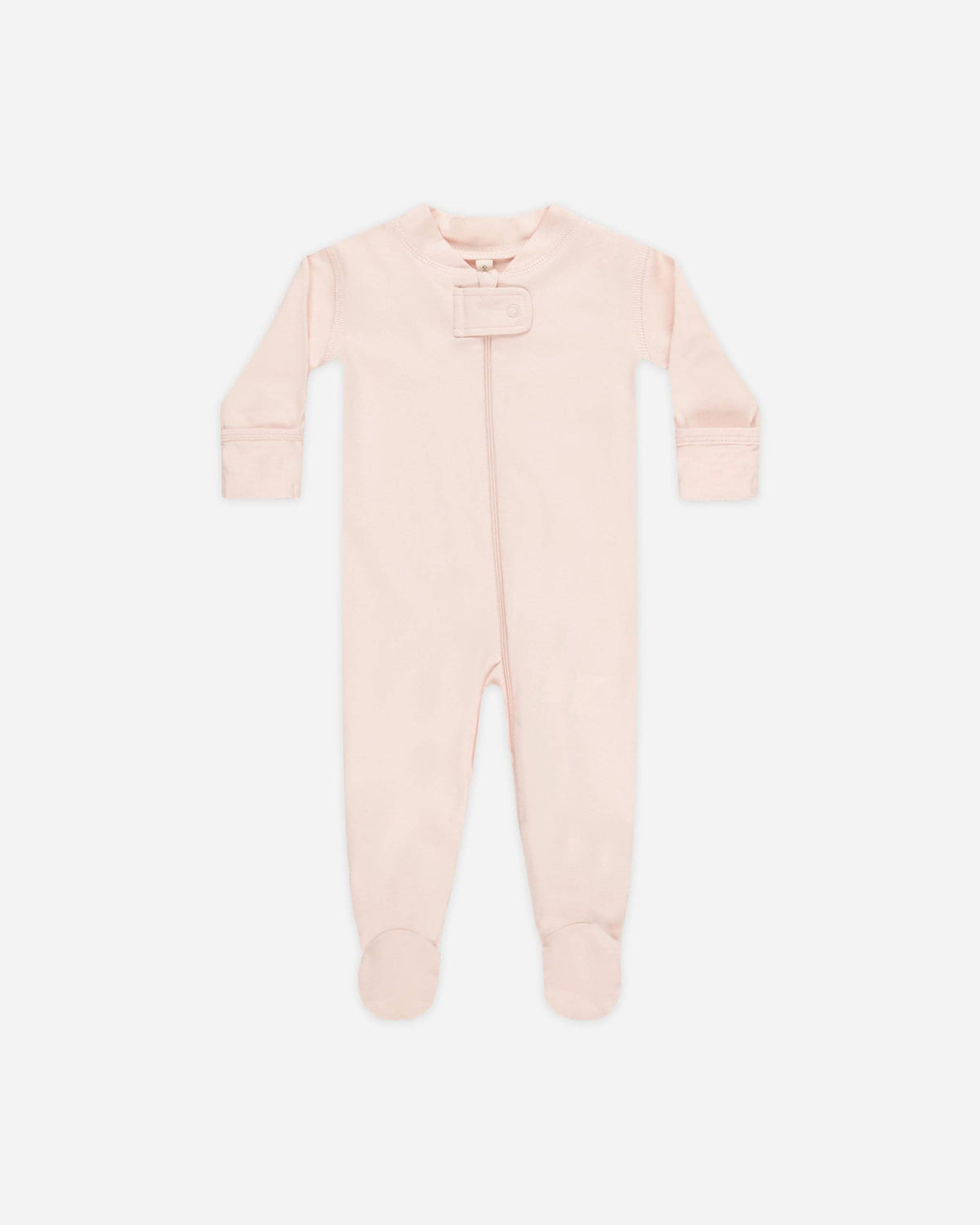 Quincy Mae - Zip Longsleeve Sleeper Footie - Petal