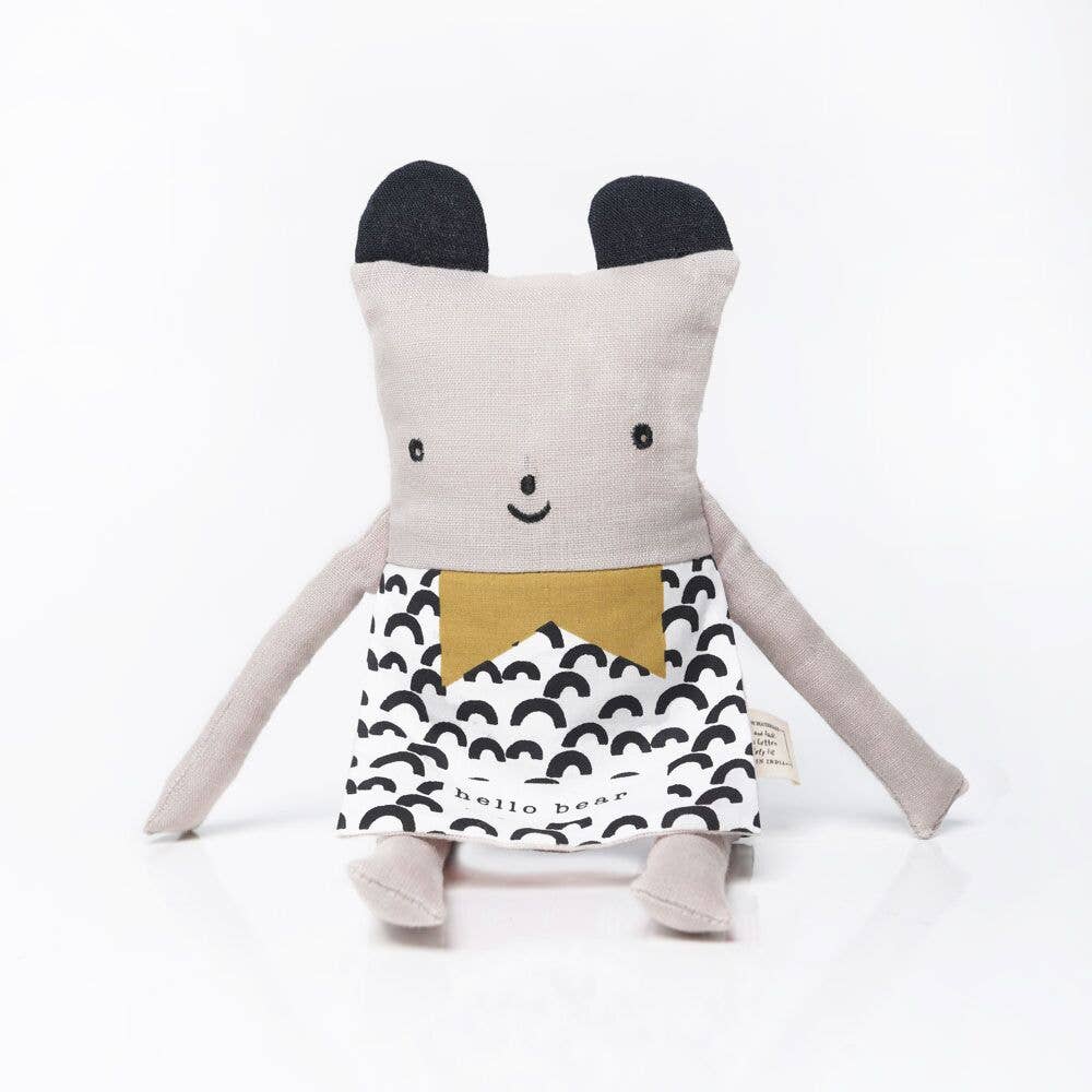 Wee Gallery - Bear Flippy Friend - Organic Cotton Soft Toy Doll