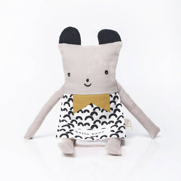 Wee Gallery - Bear Flippy Friend - Organic Cotton Soft Toy Doll