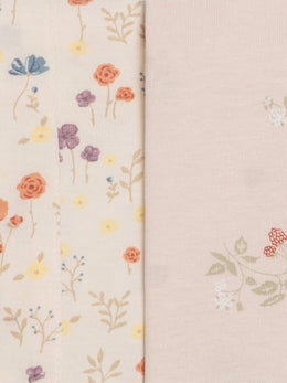 Colored Organics - 2-Pack Burp Cloths - Margot Floral + Raspberries