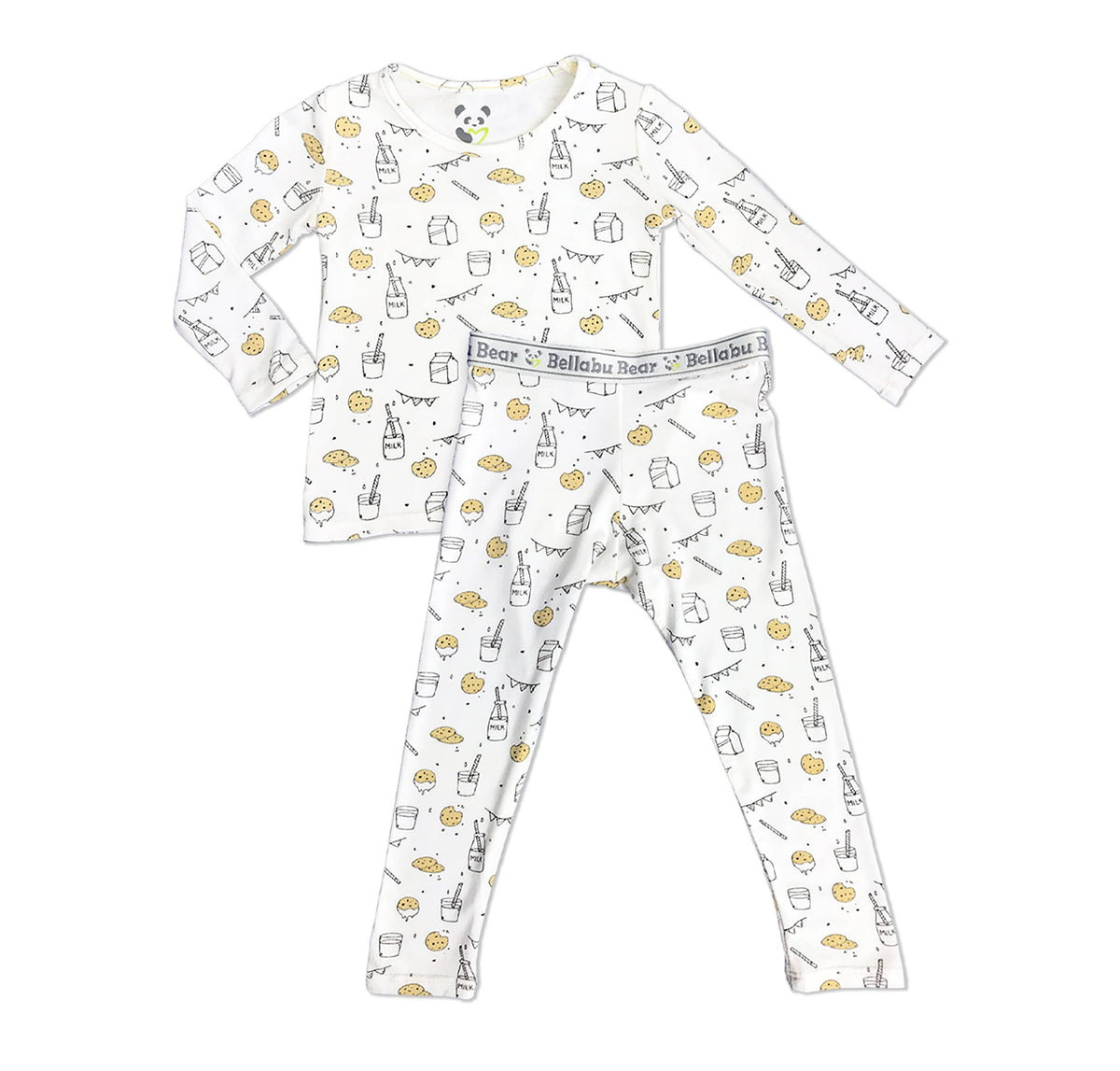 Bellabu Bear - Milk and Cookies Bamboo Kids Pajamas