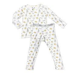 Bellabu Bear - Milk and Cookies Bamboo Kids Pajamas