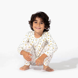 Bellabu Bear - Milk and Cookies Bamboo Kids Pajamas