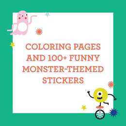 Chronicle Books - Coloring Book With Stickers: Monsters