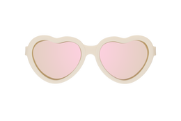 Babiators - Sweet Cream Polarized Heart Sunglasses with Mirrored Lens