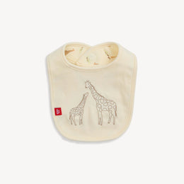 Magnetic Me - Reversible Bib -Cream Jolie Giraffe