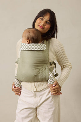 Sage Chequer Soft Buckle Carrier