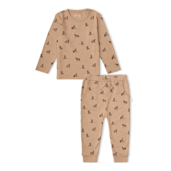 Makemake Organics - Organic Tee & Pants Set - Woodland Fox