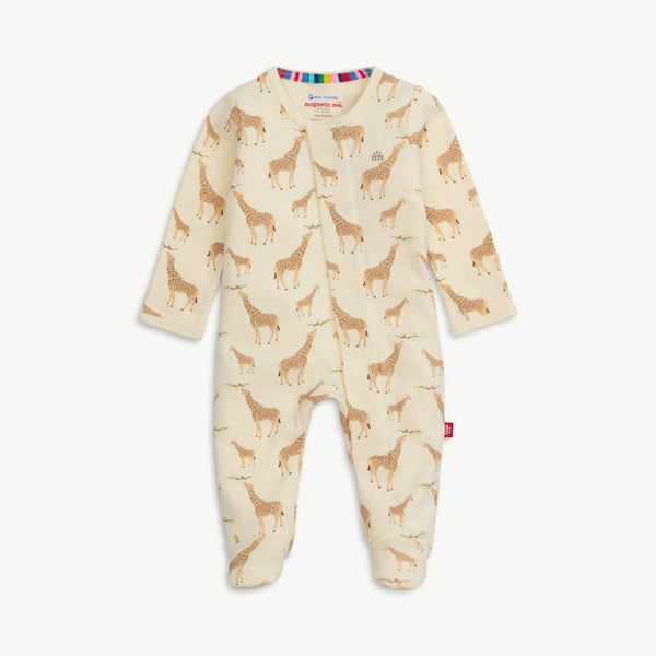 Magnetic Me - Timeless Parent Favorite Footie - Cream Jolie Giraffe