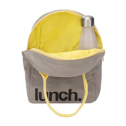 Fluf - Zipper Lunch - ‘Lunch’ Grey / Yellow
