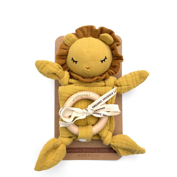 Cheengoo - Organic Snuggle Lovey Blanket - Lion