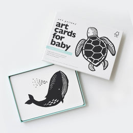 Wee Gallery - Art Cards for Baby - Ocean Animals - Infant Flash Cards