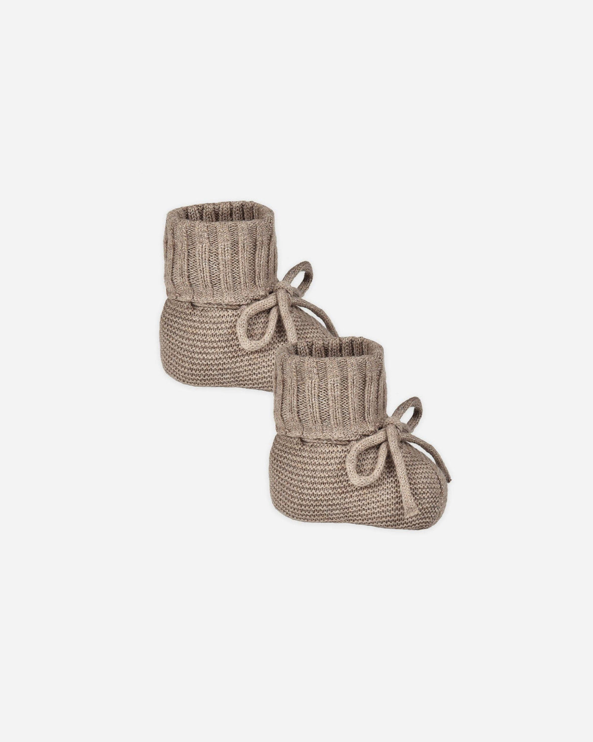Quincy Mae - Knit Booties Heathered Mocha