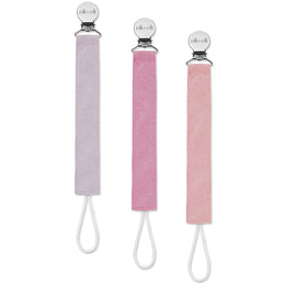 Ali+Oli - Ali+Oli Linen Pacifier Clips (set of 3)