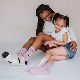Q for Quinn - Mixed Patterns Kids Socks (3-pack) - 98% Organic Cotton