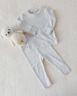 Quincy Mae - Modal Pajama Set Stars Fog