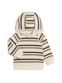 Colored Organics - Madison Hooded Pullover - Tri-dot Denim Mist