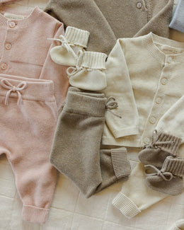 Quincy Mae - Knit Pant Heathered Mocha