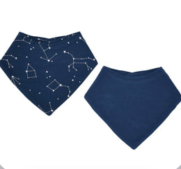 Woolino - Bandana Bib Set, Marino Wool & Organic Cotton, Set of 2