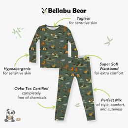 Bellabu Bear - Jurassic Park: Safari Bamboo Kids Pajamas