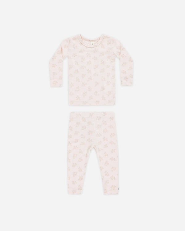 Quincy Mae - Modal Pajama Set Pink Blossom