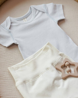Quincy Mae - Cotton Baby Pant Ivory