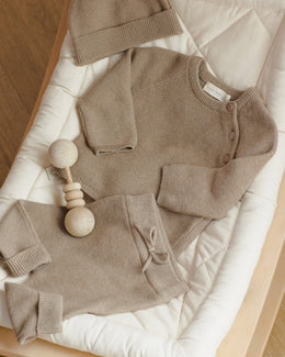 Quincy Mae - Knit Pant Heathered Mocha