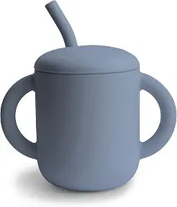 Mushie - Silicone Training Cup + Straw