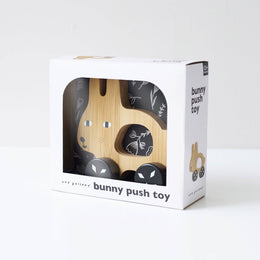 Wee Gallery - Bunny Push Toy - Wooden Roll Along Toy for Baby & Toddler