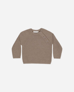 Quincy Mae - Bailey Knit Sweater - Heathered Mocha