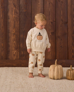Quincy Mae - Relaxed Fleece Sweatpant Pumpkins