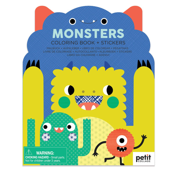 Chronicle Books - Coloring Book With Stickers: Monsters