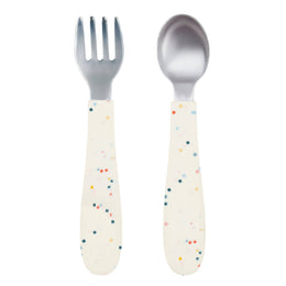 WeeSprout - Stainless Steel Toddler Fork & Spoon Set – 2 Piece