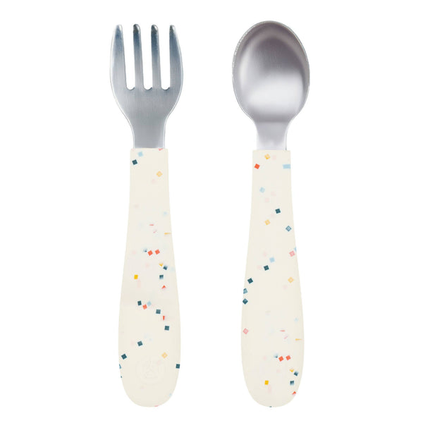 WeeSprout - Stainless Steel Toddler Fork & Spoon Set – 2 Piece