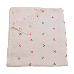 Ali+Oli - Bamboo Muslin Swaddle Blanket (Cherry)