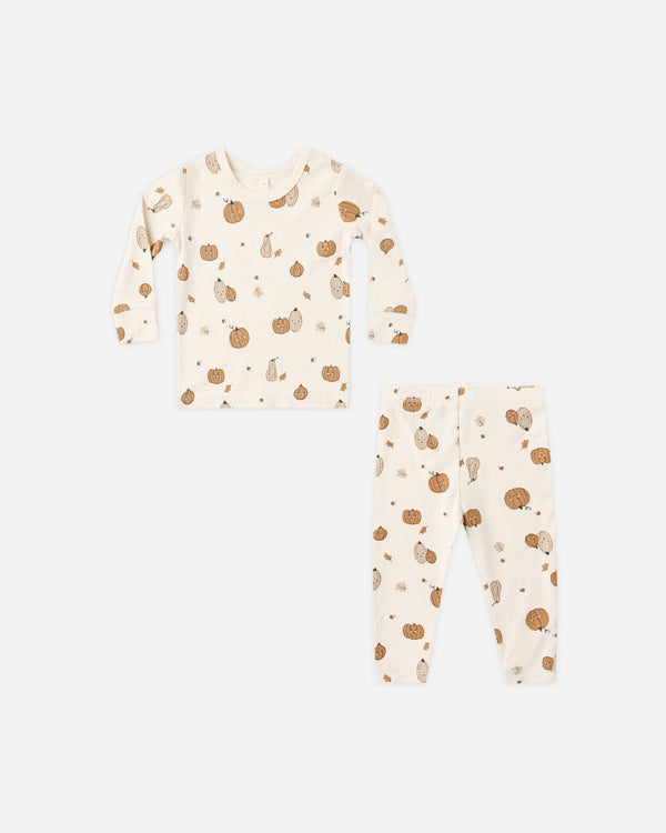 Quincy Mae - Bamboo Pajama Set Harvest Friends