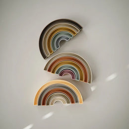 Mushie - Rainbow Stacker Toy - Sol