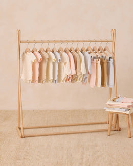 Quincy Mae - Cotton Baby Pant Ivory