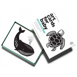 Wee Gallery - Art Cards for Baby - Ocean Animals - Infant Flash Cards