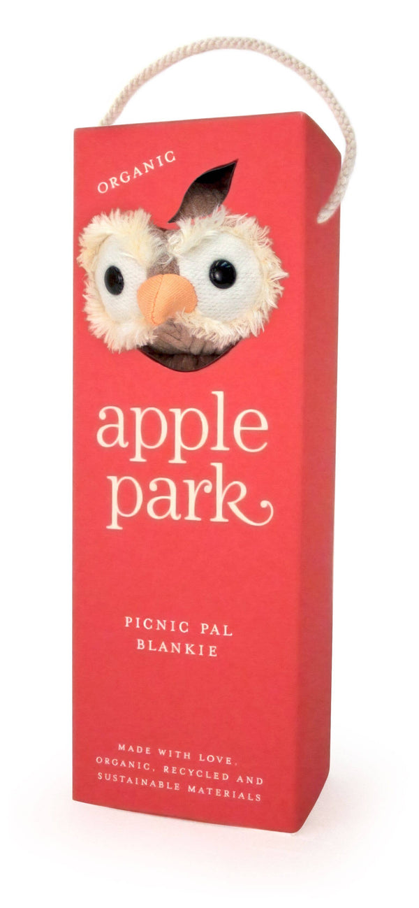 Apple Park - Owl Blankie In Box - Picnic Pal Collection