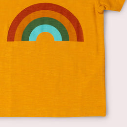 Little Green Radicals - Short Sleeve Popper T Shirt - Golden Rainbow