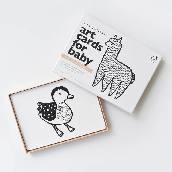 Wee Gallery - Art Cards for Baby - Baby Animals - Infant Flash Cards