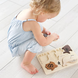 Wee Gallery - Wooden Tray Puzzle - Ocean Animals