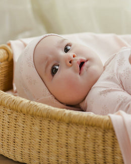 Quincy Mae - Modal Zip Footie Pink Blossom