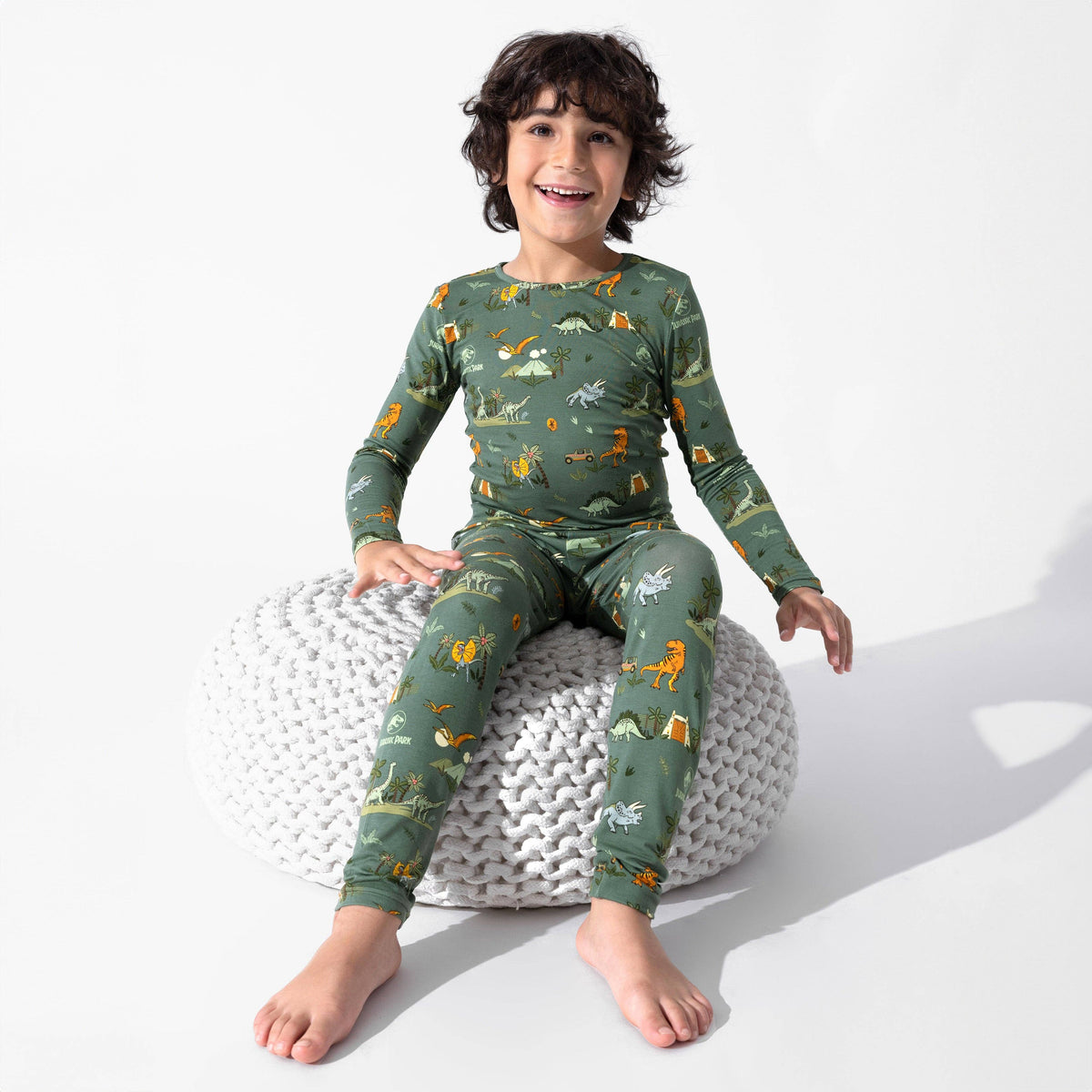 Bellabu Bear - Jurassic Park: Safari Bamboo Kids Pajamas